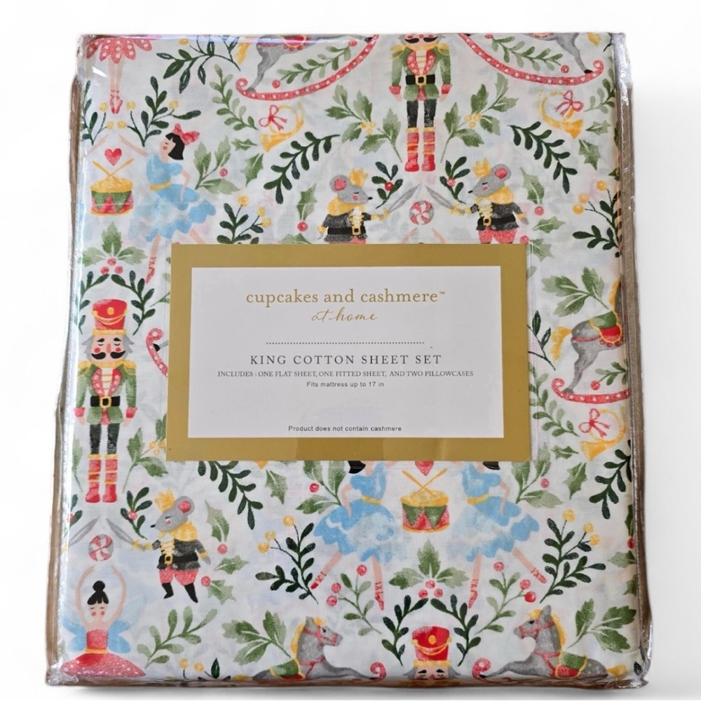 cupcakes & cashmere Multicolor King Cotton Sheet Set